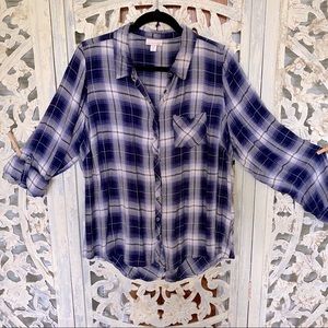 Westport 1962 Blue Button Up 1x plus